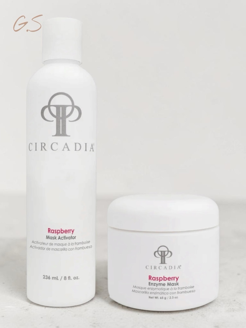 Circadia Raspberry Enzyme Mask (2.3ox) & Activator (8oz)/ Mask Powder exp 11/28!